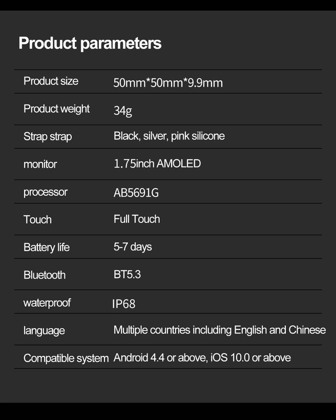 ساعت هوشمند والدوس مدل VS63 PRO